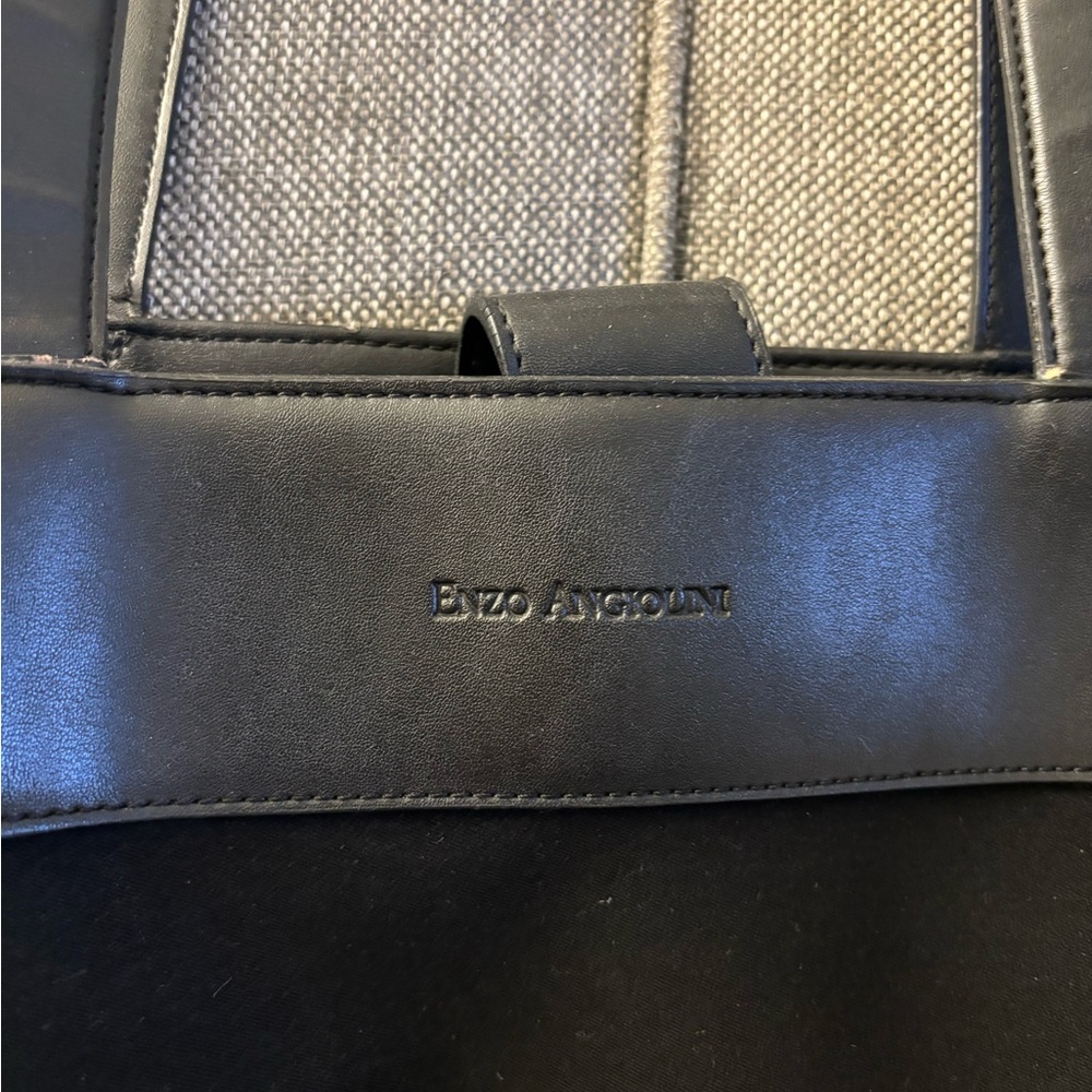 Enzo Angiolini black tote bag.